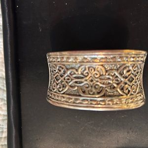 Costume Jewelry- Silver cuffed bracelet.